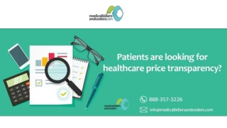 Patients are looking for healthcare price transparency?