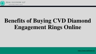Benefits Of Buying CVD Diamond Engagement Rings Online