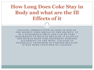 how long does coke stay in system