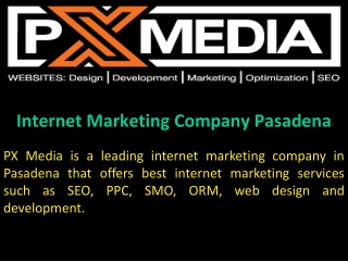 Internet Marketing Company Pasadena