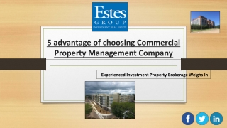 5 advantage of choosing Commercial Property Management Company