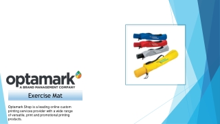 Buy Custom Exercise Mat - Optamark