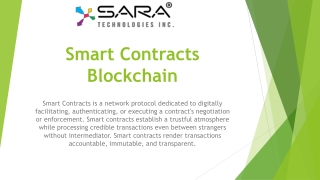 Smart Contract Development Services