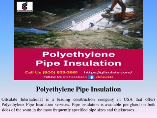 Polyethylene Pipe Insulation