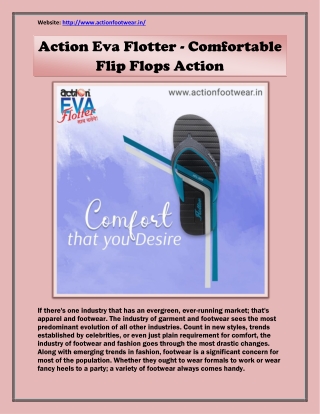 Action Eva Flotter - Best Eva Slipper - Comfortable Flip Flops Action