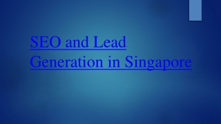 SEO Lead Generation Singapore