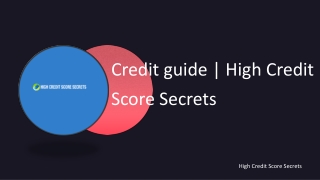 Credit guide | High Credit Score Secrets