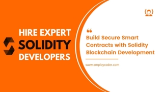 Hire Solidity Developers | Solidity Blockchain Development
