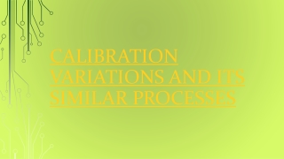 An introduction to Similar Calibration Process