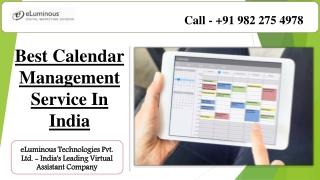 Best Calendar Management Service In India