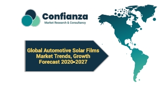 Global Automotive Solar Films Market Trends, Growth Forecast 2020-2027