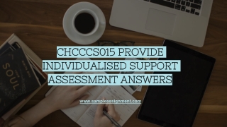 Chcccs015 Provide Individualised Support Assessment Answers