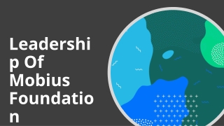 Leadership Of Mobius Foundation