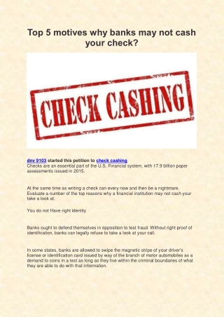 Find the check cashing store near you