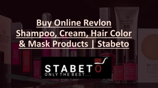 Buy Online Revlon Shampoo, Cream, Hair Color & Mask Products | Stabeto