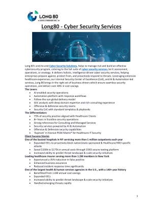 Long80 - Cyber Security Services