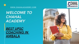 Best UPSC Coaching in Ambala