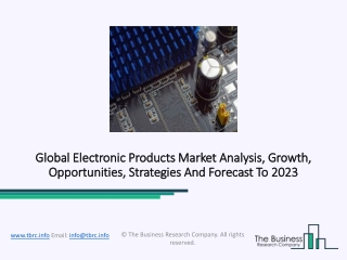 Electronic Products Industry Data, Market Size, Demand And Supply Chain Analysis