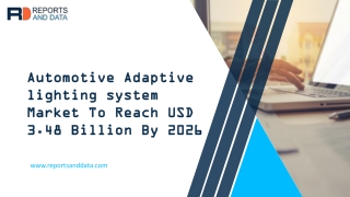 Automotive Adaptive lighting system Market Future Growth with Technology and Outlook 2020 to 2026