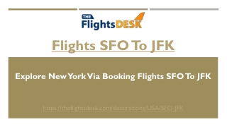 Flights SFO To JFK