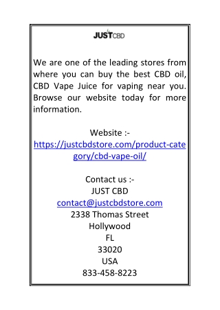 CBD Vape | justcbdstore.com