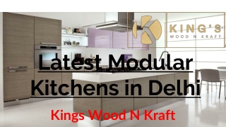 Latest Modular Kitchen Designs by Kings Wood N Kraft