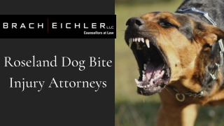 Roseland Dog Bite Injury Attorneys