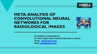 Meta-analysis of Convolutional neural networks for radiological images – Pubrica