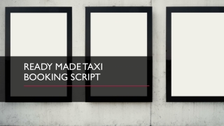 Taxi booking script