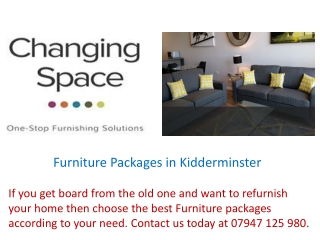 Furniture Packages in Kidderminster