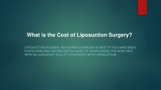 What is the Cost of Liposuction Surgery?