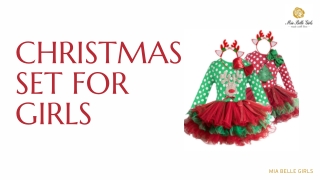 Girls holiday dresses | Christmas Set for Girls