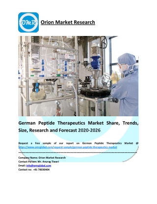 German Peptide Therapeutics Market Growth, Size, Share, Industry Report and Forecast to 2026