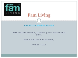 Vacation Homes In JBR