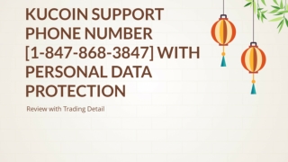 KuCoin Support Phone Number [1-847-868-3847] With personal data protection
