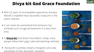 Divya kit God Grace Foundation.