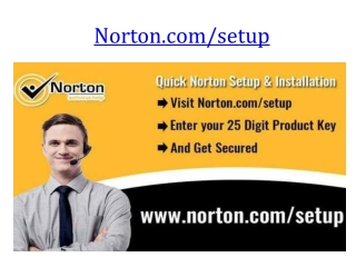 Norton.com/setup - Activate Norton Setup with Product Key