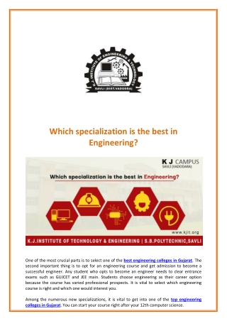 Which specialization is the best in Engineering