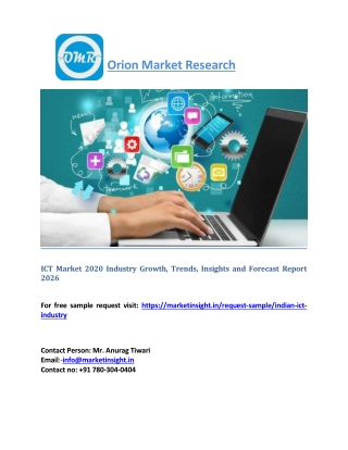 ICT Market 2020 Industry Growth, Trends, Insights and Forecast Report 2026