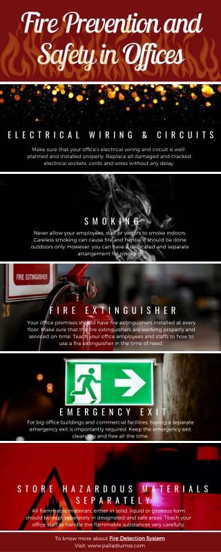 Fire prevention and safety in offices