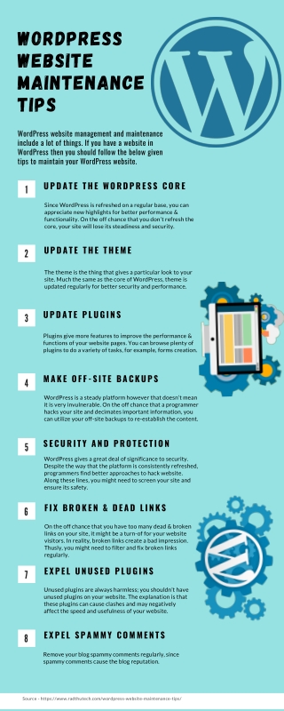 WordPress Website Maintenance Tips