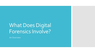 What Does Digital Forensics Involve? An Overview