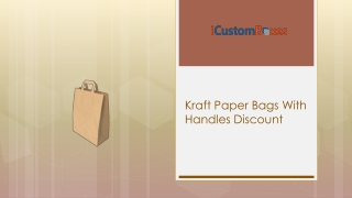 Attractive Printed Kraft Paper Bags With Handles For Sale in USA