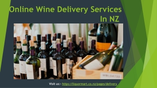 Online Wine Delivery Services in NZ