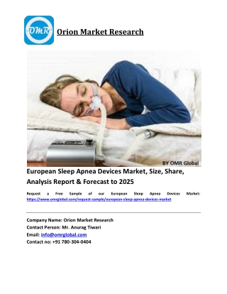 European Sleep Apnea Devices Market Trends, Size, Competitive Analysis and Forecast 2019-2025