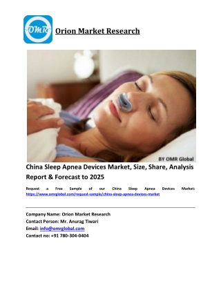 China Sleep Apnea Devices Market Trends, Size, Competitive Analysis and Forecast 2019-2025