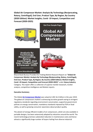 Worldwide Air Compressor Market Report Forecast to 2025