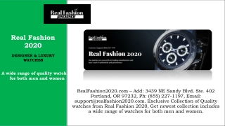 RealFashion2020 - Support@realfashion2020.com