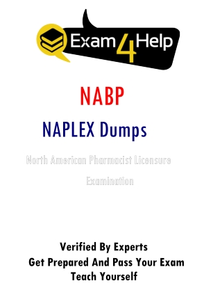 Now Work Smart With Compact NAPLEX Dumps & Get Success In First Attempt