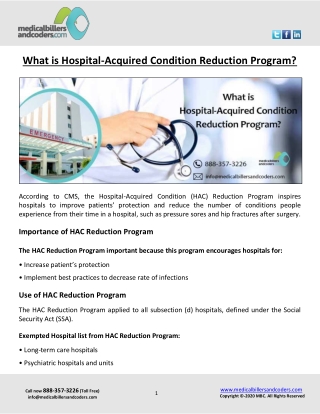 What is Hospital-Acquired Condition Reduction Program?